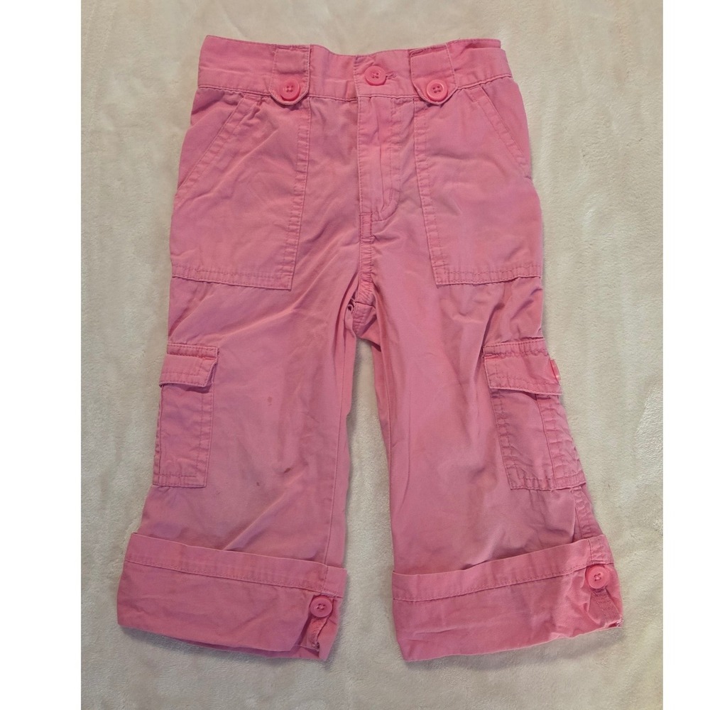 Sprockets Toddler Pink Cargo Pants 4T Y2K Utility Playwear‎